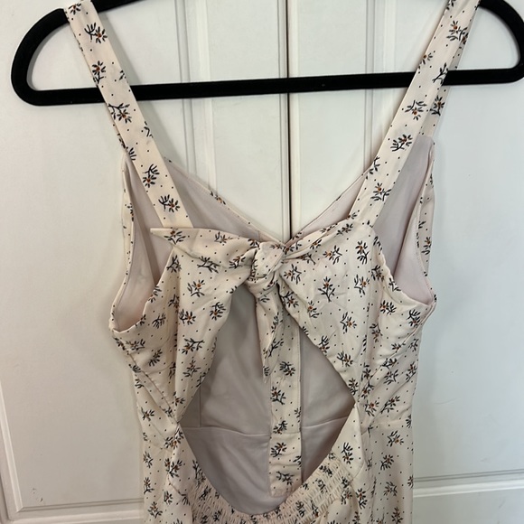 SIENNA SKY💫Women’s Cream Floral Button Front Lightweight Wide Leg Jumpsuit - Picture 9 of 13